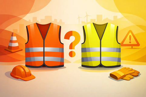 Warnweste orange oder gelb - welche passt?