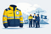 Warnschutz-Jacke mit Logo für professionelle Teams