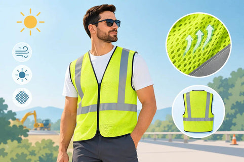 Mesh-Warnweste für den Sommer richtig wählen