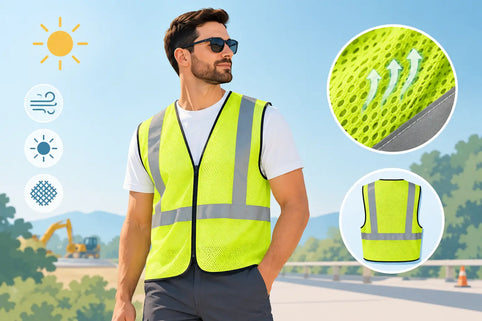 Mesh-Warnweste für den Sommer richtig wählen