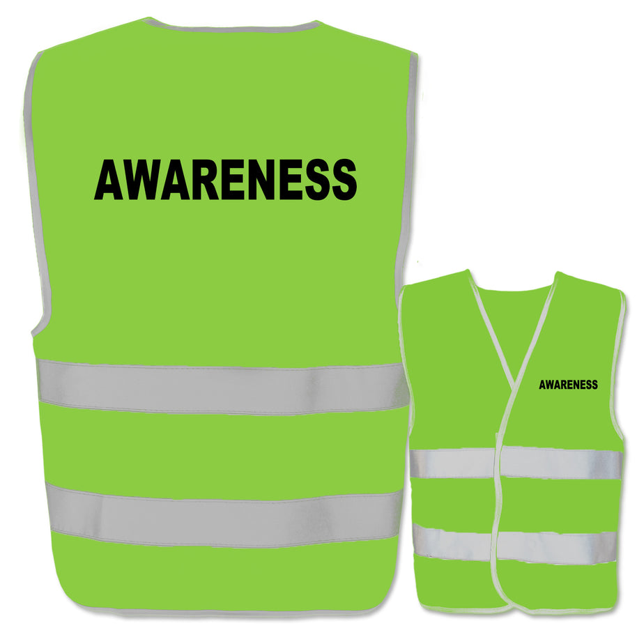 Awareness-Warnwesten mit zwei Leuchtstreifen // viele Farben und Größen // abweichender Begriff möglich