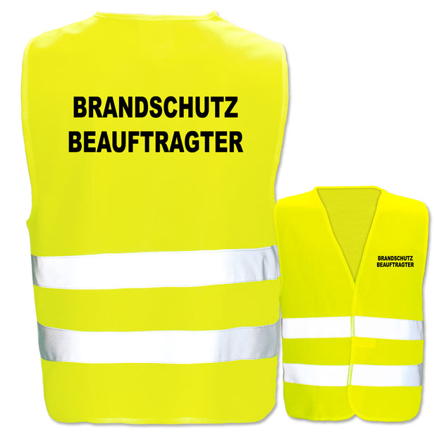 Brandschutzbeauftragter-Warnwesten mit zwei Leuchtstreifen // viele Farben und Größen // abweichender Begriff möglich