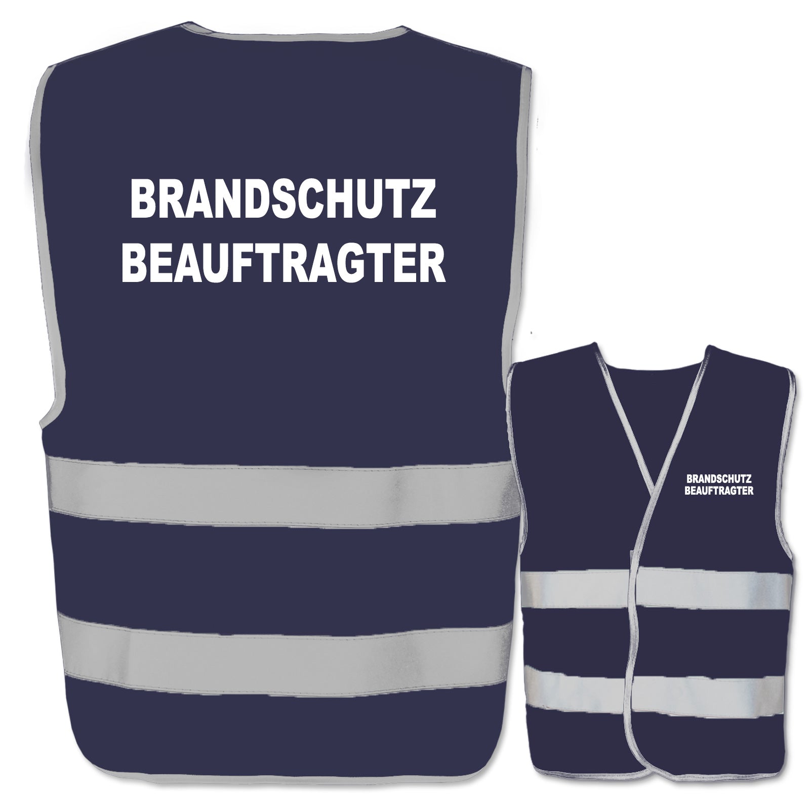 Brandschutzbeauftragter-Warnwesten mit zwei Leuchtstreifen // viele Farben und Größen // abweichender Begriff möglich