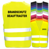 Brandschutzbeauftragter-Warnwesten mit zwei Leuchtstreifen // viele Farben und Größen // abweichender Begriff möglich