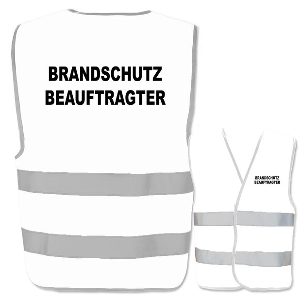 Brandschutzbeauftragter-Warnwesten mit zwei Leuchtstreifen // viele Farben und Größen // abweichender Begriff möglich