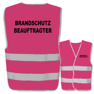 Brandschutzbeauftragter-Warnwesten mit zwei Leuchtstreifen // viele Farben und Größen // abweichender Begriff möglich