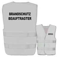 Brandschutzbeauftragter-Warnwesten mit zwei Leuchtstreifen // viele Farben und Größen // abweichender Begriff möglich