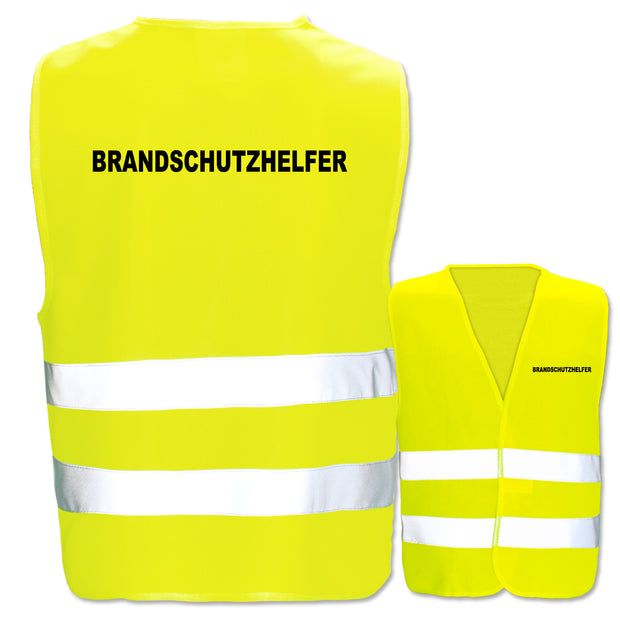 Brandschutzhelfer-Warnwesten mit zwei Leuchtstreifen // viele Farben und Größen // abweichender Begriff möglich