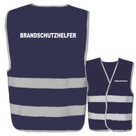 Brandschutzhelfer-Warnwesten mit zwei Leuchtstreifen // viele Farben und Größen // abweichender Begriff möglich