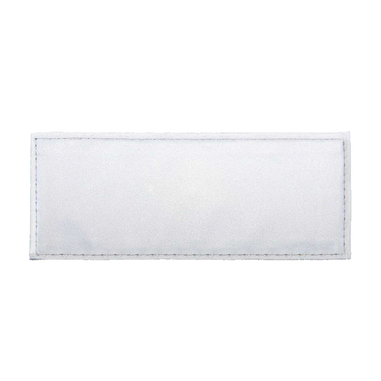 Weißer Brustpatch für Tactical Weste KXTAC Bonn mit Hakenklett-Befestigung und individualisierbarem Druck