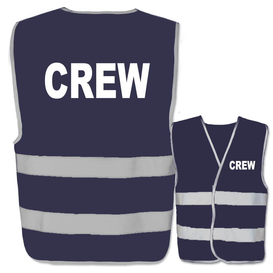 Crew-Warnwesten mit zwei Leuchtstreifen // viele Farben und Größen // abweichender Begriff möglich