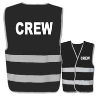 Crew Warnwesten mit zwei reflektierenden Leuchtstreifen in verschiedenen Farben und Größen, individuell bedruckbar