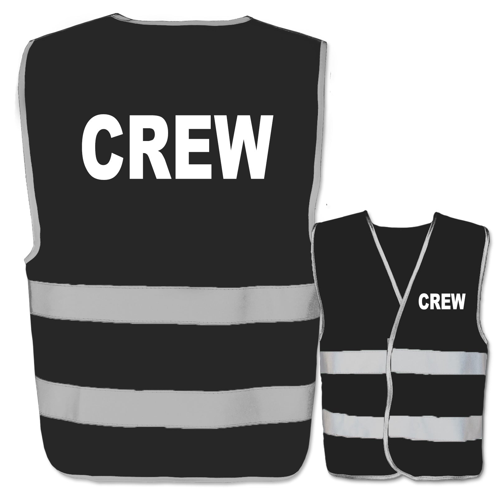 Crew-Warnwesten mit zwei Leuchtstreifen // viele Farben und Größen // abweichender Begriff möglich
