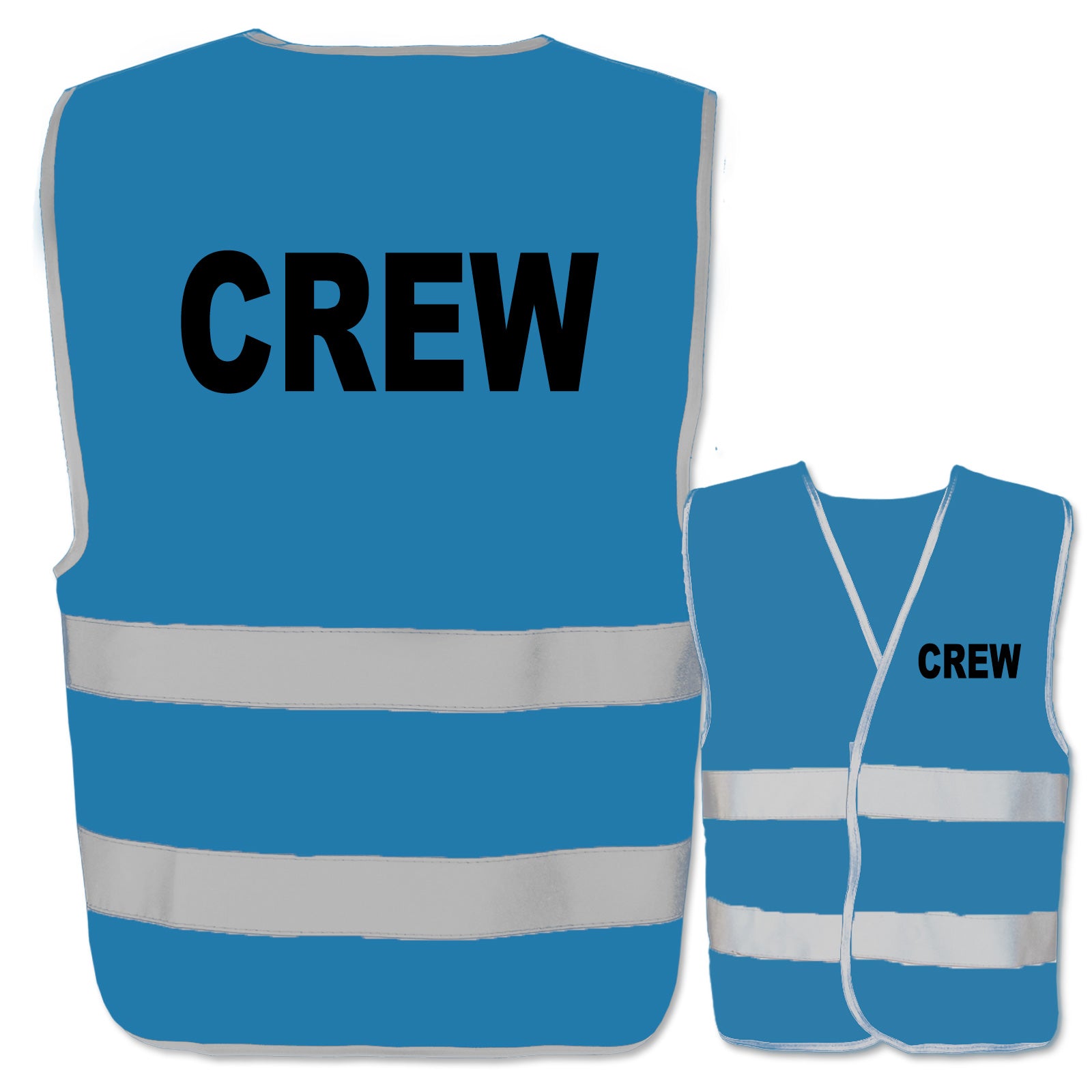 Crew-Warnwesten mit zwei Leuchtstreifen // viele Farben und Größen // abweichender Begriff möglich