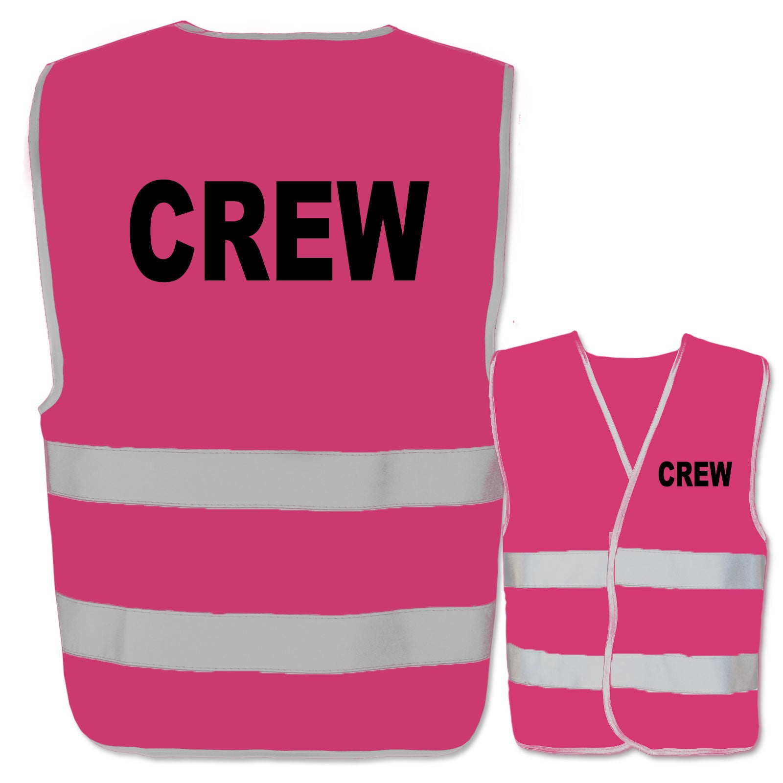 Crew-Warnwesten mit zwei Leuchtstreifen // viele Farben und Größen // abweichender Begriff möglich