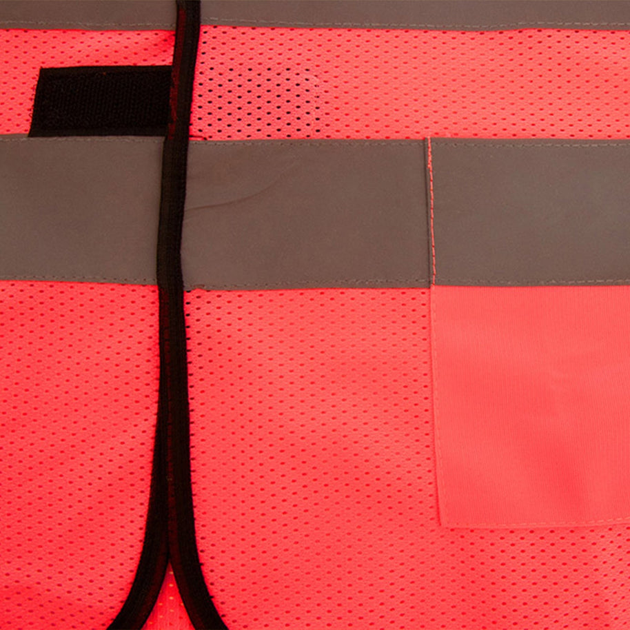 Korntex Kinder Mesh Warnweste in Gelb mit Reflexstreifen und Klettverschluss für Kita und Grundschule