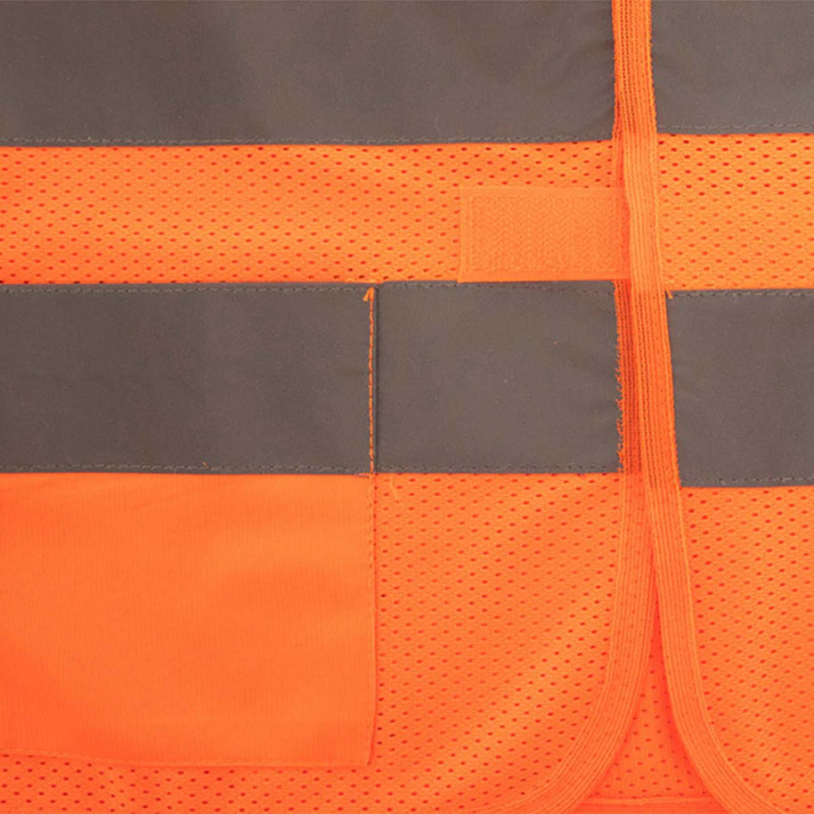 Korntex Kinder Mesh Warnweste „Korfu“ mit Reflexstreifen und Klettverschluss, atmungsaktiv und sicher für Kinder von 3 bis 8 Jahren