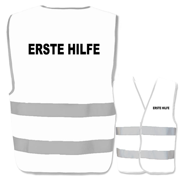 Erste Hilfe-Warnwesten mit zwei Leuchtstreifen // viele Farben und Größen // abweichender Begriff möglich