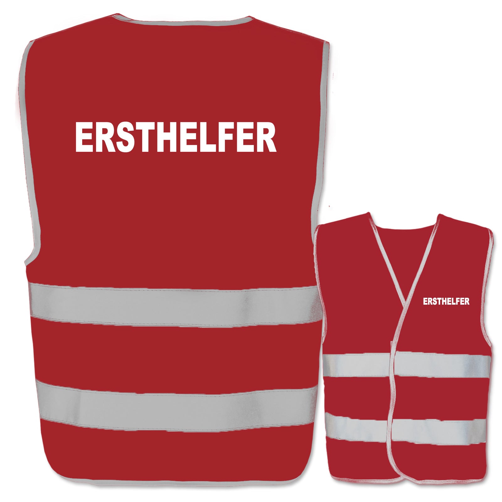Ersthelfer-Warnwesten mit zwei Leuchtstreifen // viele Farben und Größen // abweichender Begriff möglich
