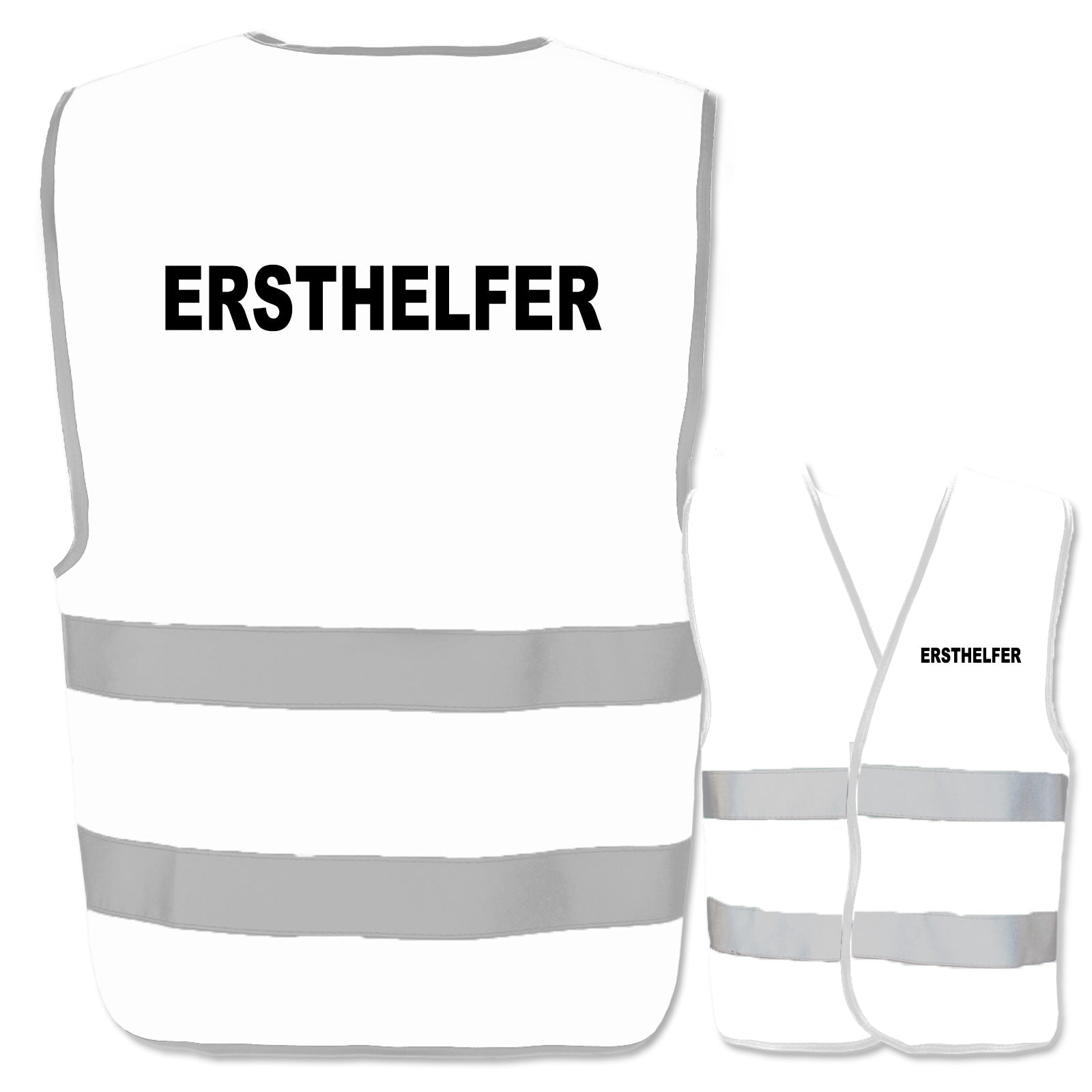 Ersthelfer-Warnwesten mit zwei Leuchtstreifen // viele Farben und Größen // abweichender Begriff möglich