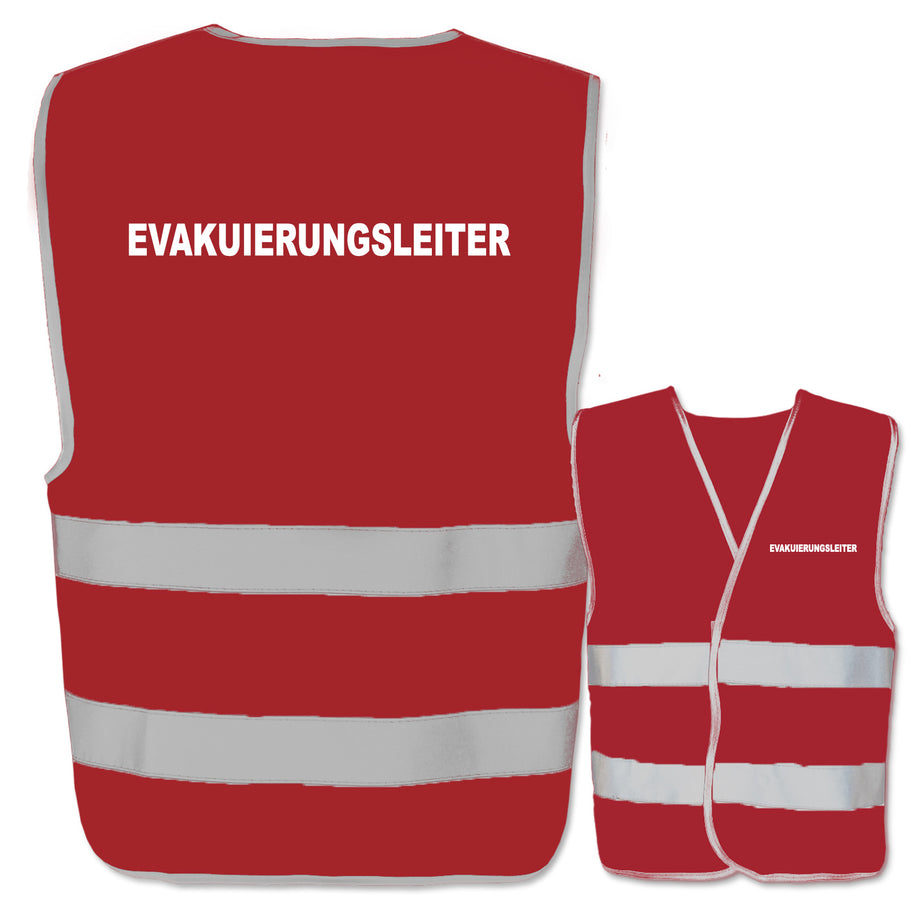 Evakuierungsleiter-Warnwesten mit zwei Leuchtstreifen // viele Farben und Größen // abweichender Begriff möglich