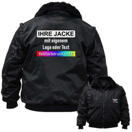 4-in-1 Premium Pilotenjacke Korntex Oslo mit abnehmbaren Ärmeln und Innenfutter, wasserabweisend, vielseitig für Winter und Übergang, mit Druckoption