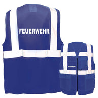 Multifunktionsweste mit Taschen und Reißverschluss für Feuerwehr in verschiedenen Farben und Größen