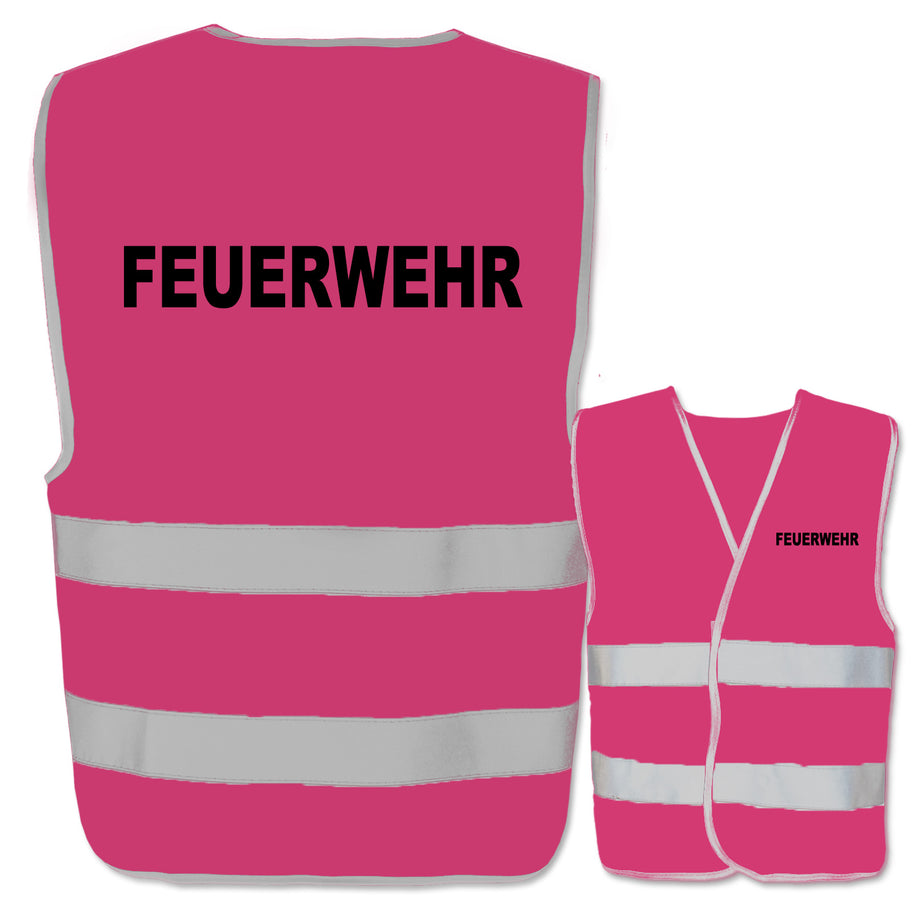 Feuerwehr-Warnwesten mit zwei Leuchtstreifen // viele Farben und Größen // abweichender Begriff möglich