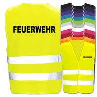 Feuerwehr-Warnwesten mit zwei Leuchtstreifen // viele Farben und Größen // abweichender Begriff möglich