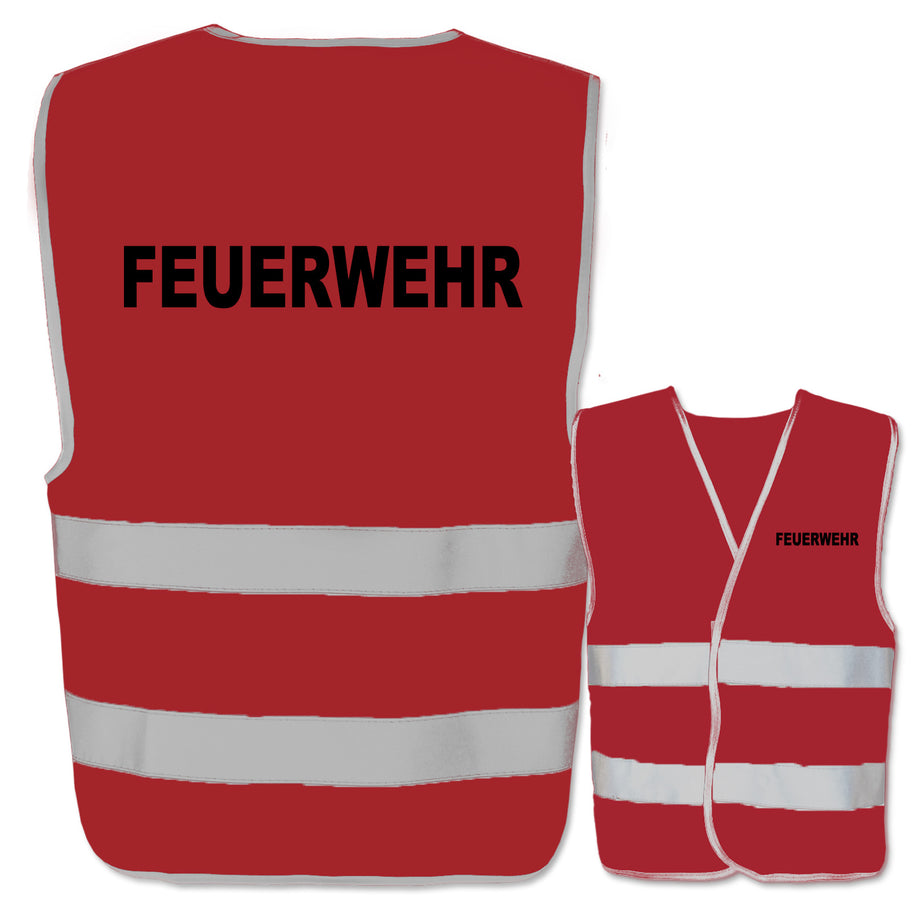 Feuerwehr-Warnwesten mit zwei Leuchtstreifen // viele Farben und Größen // abweichender Begriff möglich