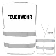 Feuerwehr-Warnwesten in verschiedenen Farben und Größen mit zwei reflektierenden Leuchtstreifen und individuellem Druckoptionen