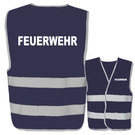 Feuerwehr-Warnwesten mit zwei Leuchtstreifen // viele Farben und Größen // abweichender Begriff möglich