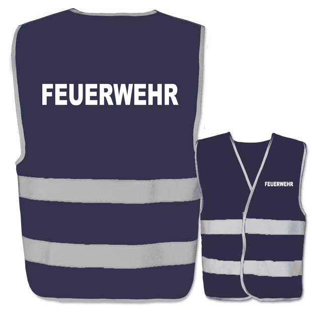 Feuerwehr-Warnwesten mit zwei Leuchtstreifen // viele Farben und Größen // abweichender Begriff möglich
