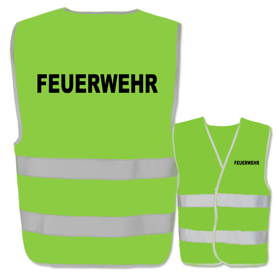 Feuerwehr-Warnwesten mit zwei Leuchtstreifen // viele Farben und Größen // abweichender Begriff möglich