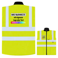 2 in 1 Bodywarmer Ural high-visibility reversible safety vest with custom logo and text options
