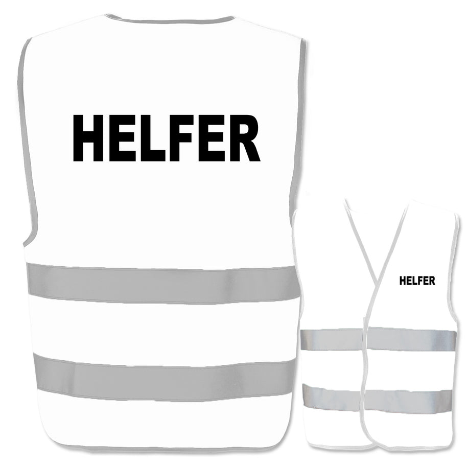 Helfer-Warnwesten mit zwei Leuchtstreifen // viele Farben und Größen // abweichender Begriff möglich
