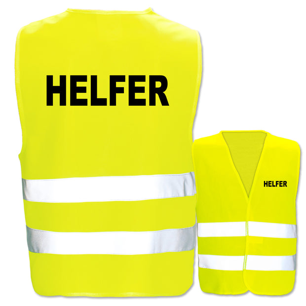 Helfer-Warnwesten mit zwei Leuchtstreifen // viele Farben und Größen // abweichender Begriff möglich