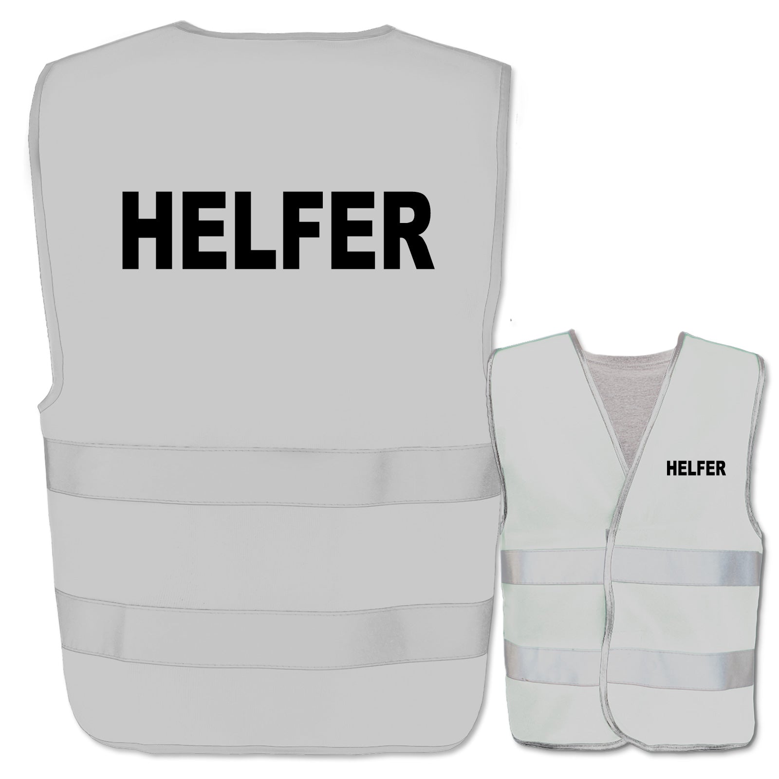 Helfer-Warnwesten mit zwei Leuchtstreifen // viele Farben und Größen // abweichender Begriff möglich