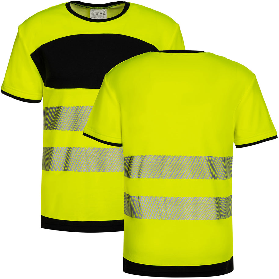 Korntex Hi-Vis T-Shirts "EOST" // Warnschutz-Shirt in Signalfarben // optional mit Druck