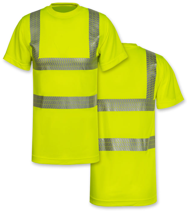 Korntex Hi-Vis T-Shirts Alhambra mit segmentierten Leuchtstreifen // Warnschutz-Shirt in Signalfarben // optional mit Aufdruck