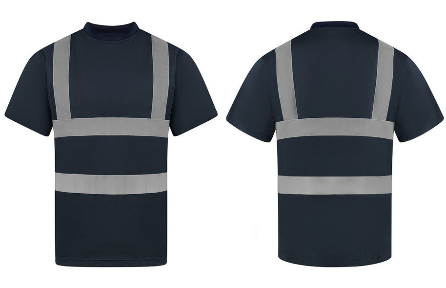 Korntex Hi-Vis T-Shirts "Cordoba" mit 4 Leuchtstreifen und Micro-Polyester // Warnschutz-Shirt in Signalfarben // optional mit Aufdruck