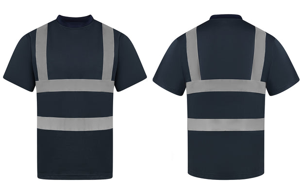 Korntex Hi-Vis T-Shirts "Cordoba" mit 4 Leuchtstreifen und Micro-Polyester // Warnschutz-Shirt in Signalfarben // optional mit Aufdruck