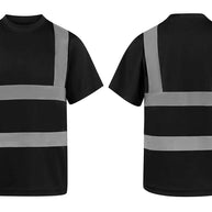 Korntex Hi-Vis T-Shirt Cordoba in signal colors with 4 reflective stripes and breathable micro-polyester fabric