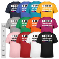 Unisex T-Shirt Sol's Regent aus 100% Baumwolle vollfarbig bedruckt mit individuellem Foto, Text und Logo