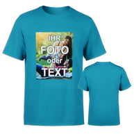 Unisex T-Shirt aus 100% Baumwolle mit vollfarbig bedrucktem Foto, Text und Logo von Sol's Regent Serie