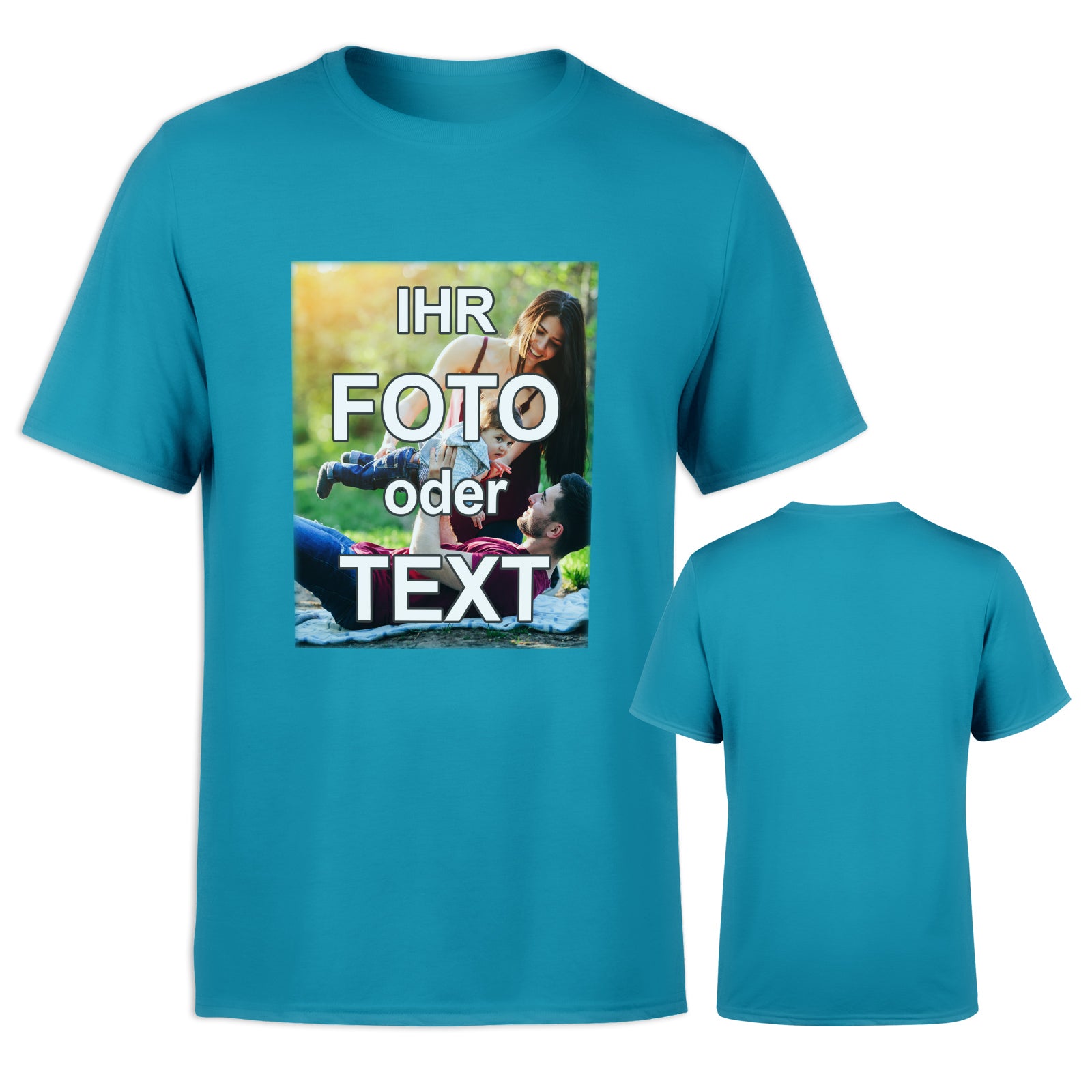 Bedrucktes Unisex T-Shirt Sol's Regent // 100% Baumwolle // vollfarbig bedruckt mit Foto Text Logo Name