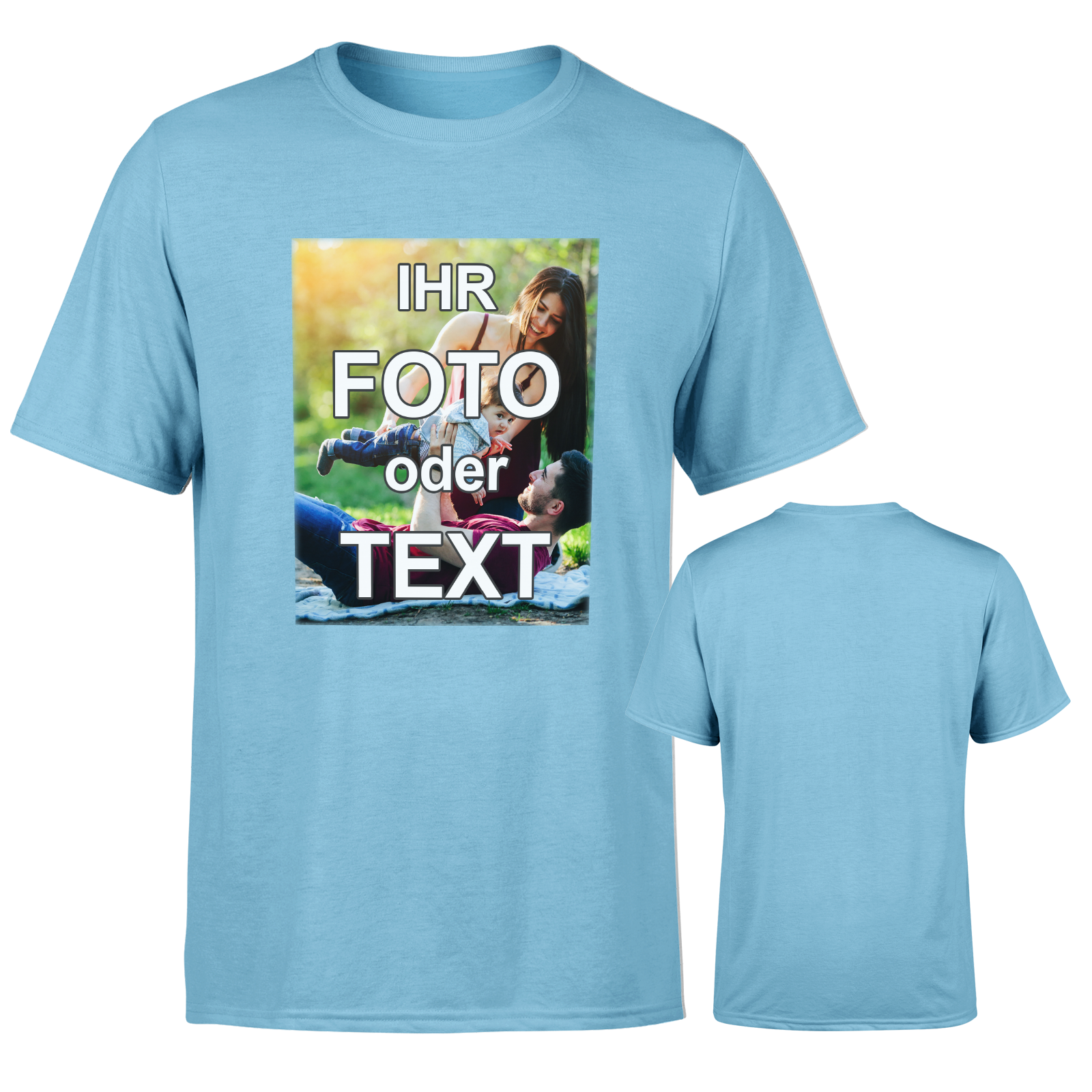Bedrucktes Unisex T-Shirt Sol's Regent // 100% Baumwolle // vollfarbig bedruckt mit Foto Text Logo Name