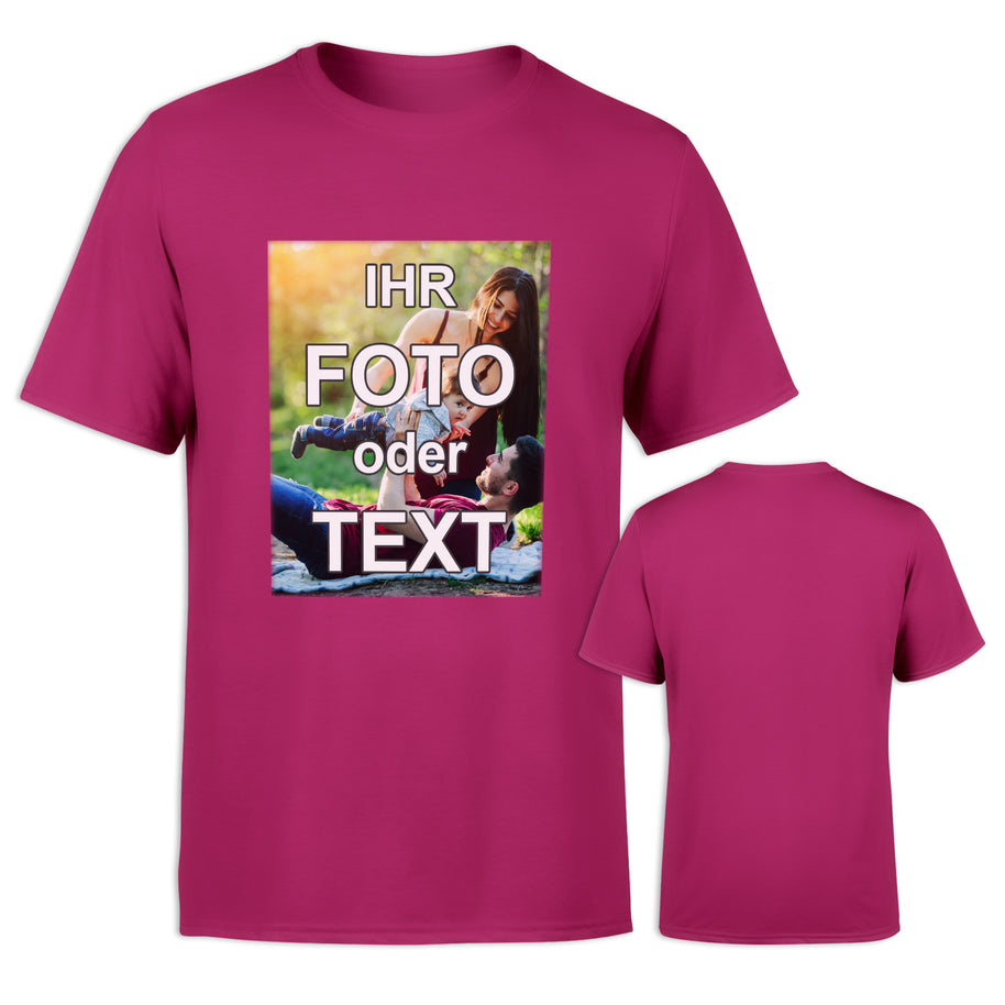 Bedrucktes Unisex T-Shirt Sol's Regent // 100% Baumwolle // vollfarbig bedruckt mit Foto Text Logo Name