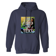 Bedruckter Sol's Snake Hoodie aus weichem Mischgewebe mit individuellem Text oder Logo, Kapuzen-Sweater selbst gestalten, nachhaltiger Vollfarbdruck