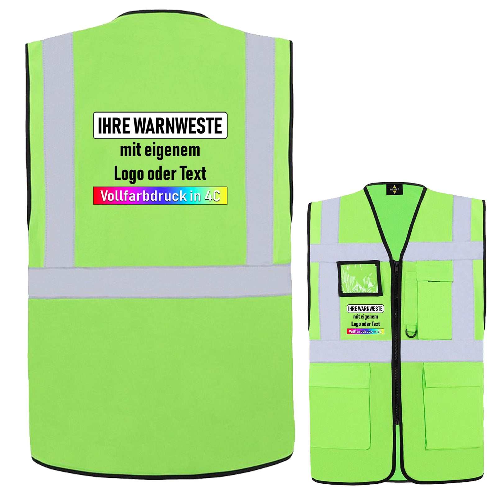 Grüne Korntex Comfort-Multifunktionsweste 